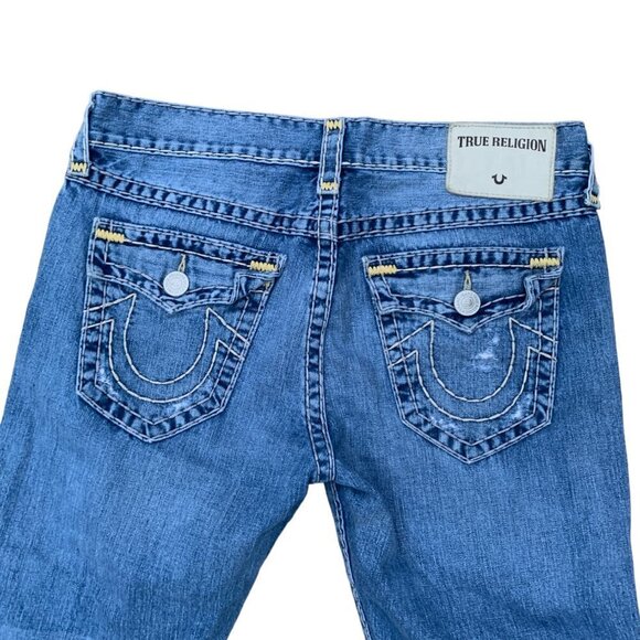 True Religion Jeans Size 33 RICKY FLAP T Blue - Picture 6 of 10